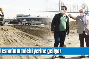 Hal esnafının talebi yerine geliyor