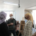 Azime Çiftçi ve Feyza Aşgın’dan Halk Eğitim’e ziyaret