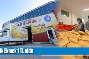 Halk Ekmek 1 TL oldu