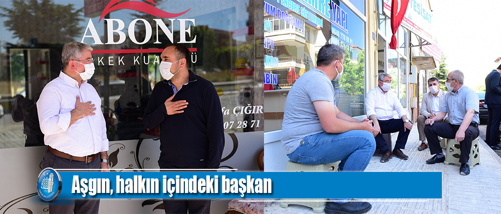 Aşgın, halkın içindeki başkan