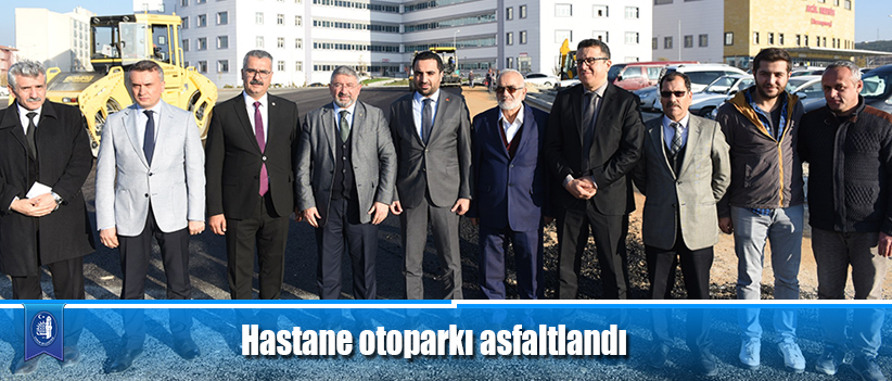 Hastane otoparkı asfaltlandı
