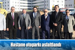 Hastane otoparkı asfaltlandı