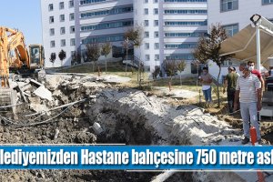 Belediyemizden Hastane bahçesine 750 metre asfalt