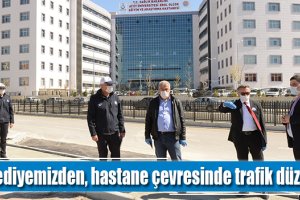Belediyemizden, hastane çevresinde trafik düzenlemesi