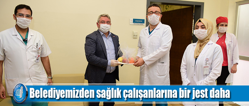 Belediyemizden sağlık çalışanlarına bir jest daha