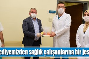 Belediyemizden sağlık çalışanlarına bir jest daha