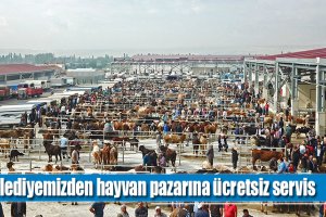 Belediyemizden hayvan pazarına ücretsiz servis
