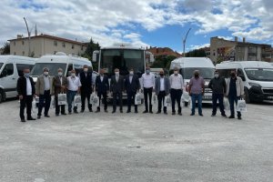 Servis şoförlerine hijyen seti