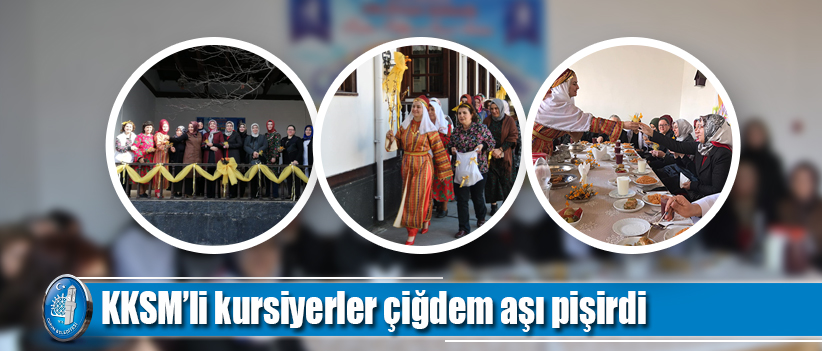 KKSM’li kursiyerler çiğdem aşı pişirdi