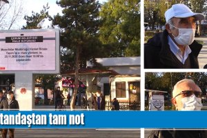 Vatandaştan tam not