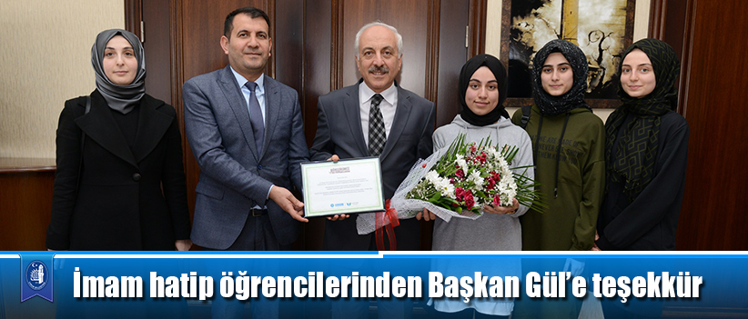 İmam hatip öğrencilerinden Başkan Gül’e teşekkür