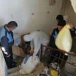 Çöp evden 2 kamyon atık çıktı