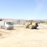 Mezbaha'nın etrafında dolgu çalışması devam ediyor