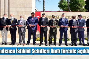 Yenilenen İstiklâl Şehitleri Anıtı törenle açıldı