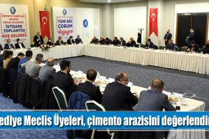 Belediye Meclis Üyeleri, çimento arazisini değerlendirdi