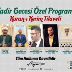 Belediyemizden Kadir Gecesi’nde Kur’an ziyafeti