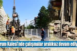 Çorum Kalesi’nde Çalışmalar Aralıksız Devam Ediyor