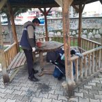 Kameriye ve banklar onarılıyor