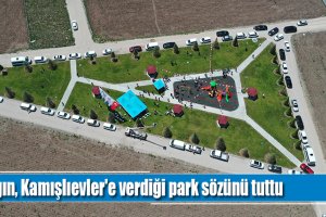 Aşgın, Kamışlıevler'e verdiği park sözünü tuttu