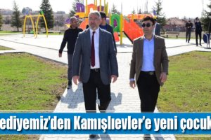 Belediyemiz’den Kamışlıevler’e yeni çocuk parkı