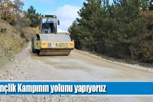 Belediyemiz, Gençlik Kampının yolunu yapıyor