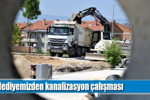 Belediyemizden kanalizasyon çalışması
