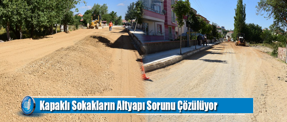 Kapaklı Sokakların Altyapı Sorunu Çözülüyor