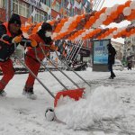 Belediyemizden aralıksız karla mücadele çalışması