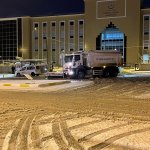 Belediyemiz ekipleri kar yağışına karşı sahadaydı