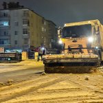 Belediyemiz ekipleri kar yağışına karşı sahadaydı