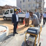 Sezonun ilk asfalt çalışması Karakeçili yolunda başladı