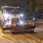 Belediyemizden aralıksız karla mücadele çalışması