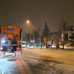 Belediyemizden aralıksız karla mücadele çalışması