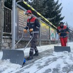 40 araç ve 200 personelle karla mücadele