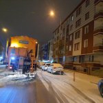 40 araç ve 200 personelle karla mücadele