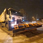 Belediyemizden aralıksız karla mücadele çalışması