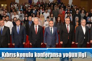 Kıbrıs konulu konferansa yoğun ilgi