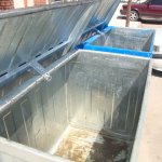 Belediyemiz, çöp konteynırlarını düzenli olarak yıkıyor