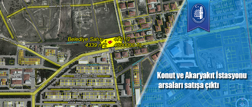 Konut ve Akaryakıt İstasyonu arsaları satışa çıktı