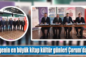 Bölgenin en büyük kitap kültür günleri Çorum’da yapılacak