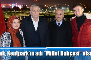 Külünk, Kentpark’ın adı “Millet Bahçesi” olsun dedi