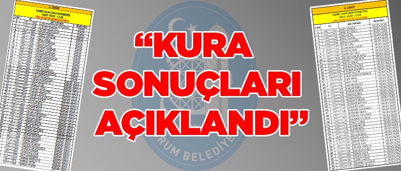 Kura Sonuçları Açıklandı