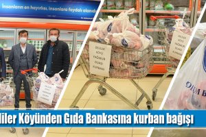 Deliler Köyünden Gıda Bankasına kurban bağışı