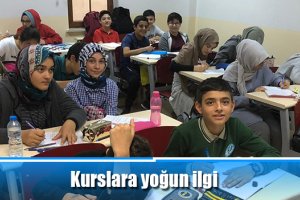 Kurslara yoğun ilgi
