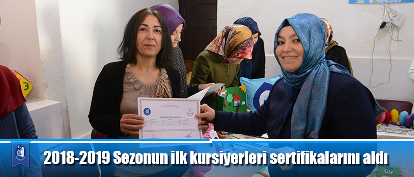 2018-2019 Sezonun ilk kursiyerleri sertifikalarını aldı