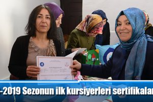 2018-2019 Sezonun ilk kursiyerleri sertifikalarını aldı