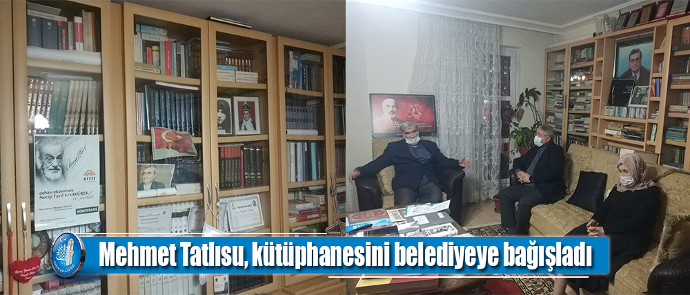 Mehmet Tatlısu, kütüphanesini belediyeye bağışladı