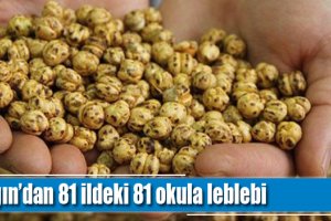 Aşgın’dan 81 ildeki 81 okula leblebi