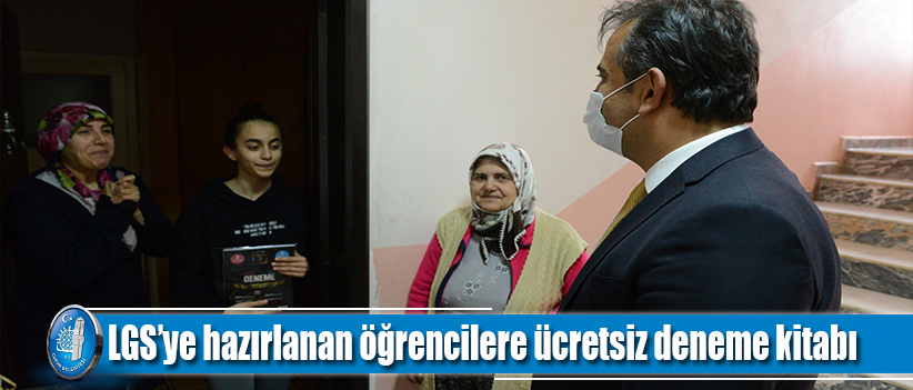 Belediyemizden LGS’ye hazırlanan öğrencilere ücretsiz deneme kitabı