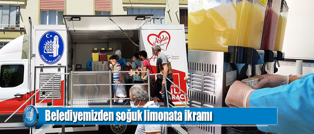 Belediyemizden soğuk limonata ikramı